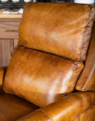 American made Stately Saddle Leather Recliner - Your Western Decor