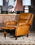 American made Stately Saddle Leather Recliner - Your Western Decor