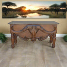 Hand carved Safari Buffalo Credenza - Your Western Decor