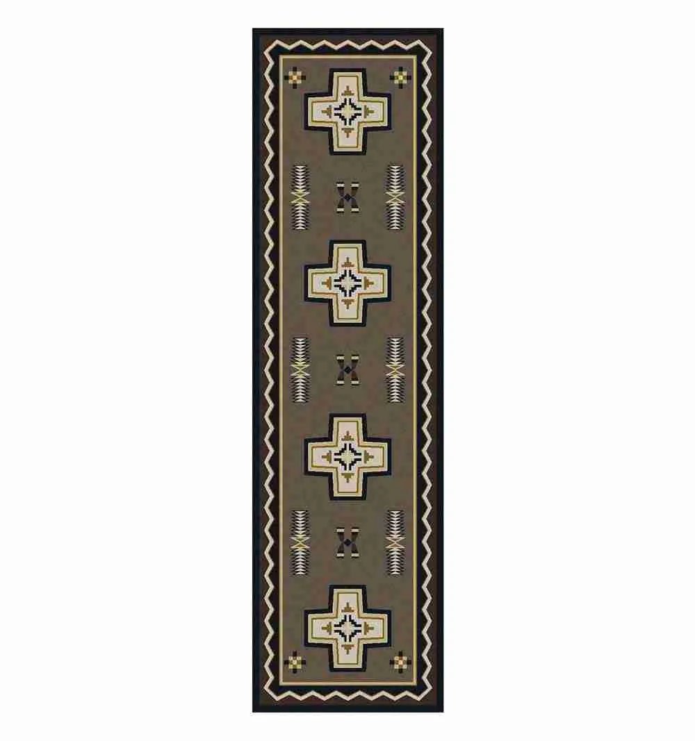 Saint Cross Southwestern Floor Runner made in the USA - Your Western Decor