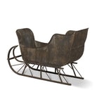 Vintage distressed metal santa sleigh Christmas decor - Your Western Decor