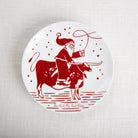 Santa's Longhorn Sleigh Ride Snack Plate - Your Western Decor