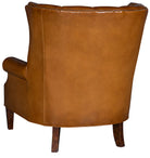 premium leather accent chairs with nailhead trim