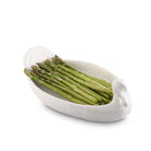 sculpted turkey shaped white serving dish - Your Western Decor