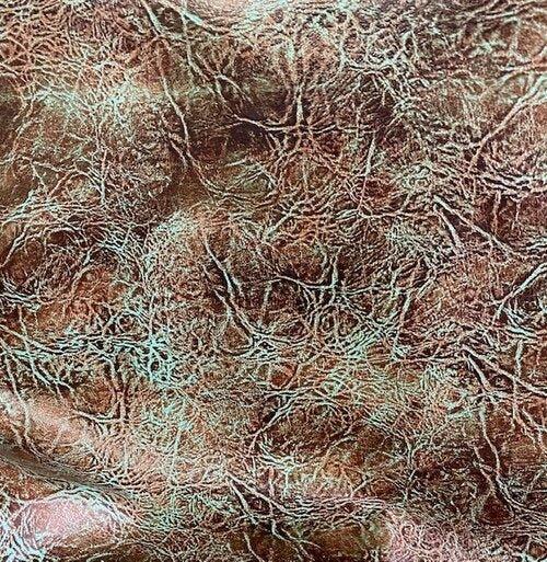 Sedona brown leather with crackle turquoise for upholstery - Your Western Decor & Design