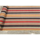 Sedona striped Southwestern fabric roll with red, brown, and beige colors - Your Western Decor