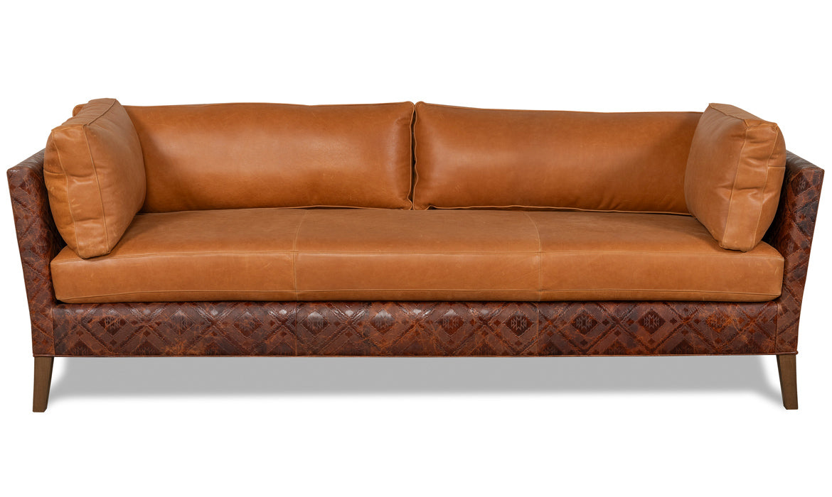 Sedona ridge luxury leather sofa made in the USA 