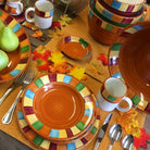 Hand painted southwestern serape dishes. Made in the USA. Your Western Decor