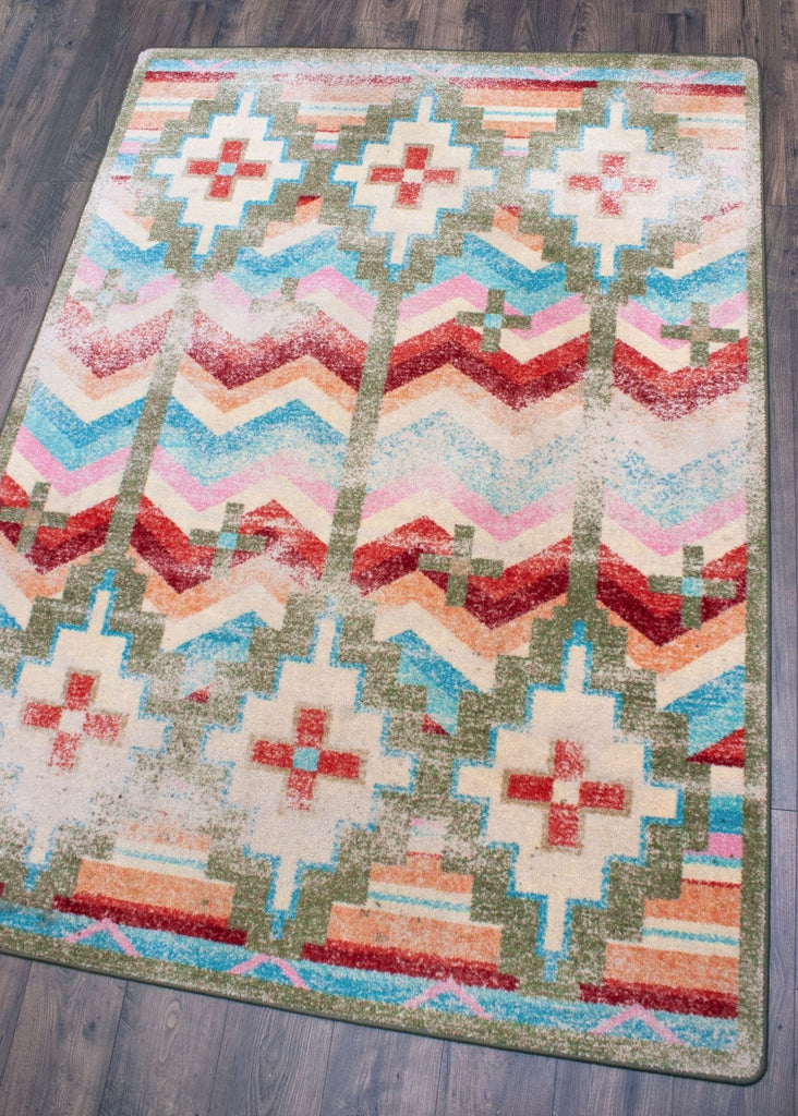 Distressed Shake Your Shawl Area Rug - Made in the USA - Your Western Decor
