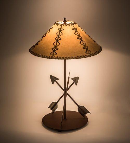 Handmade Southwestern Shooting Arrows Table Lamp made in the USA - Your Western Decor