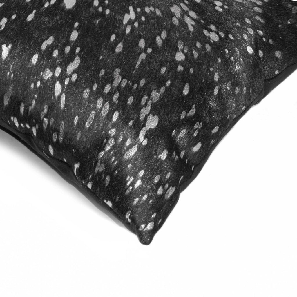 Cowhide pillow corner detail - Your Western Decor