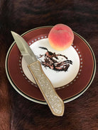 Silver buckle western steak knife - Your Western Decor