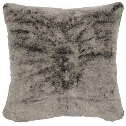 Luxury Silver Grey Faux Fur Euro Sham - Your Western Decor