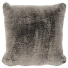 Luxury Silver Grey Faux Fur Throw Pillow crafted in the USA - Your Western Decor