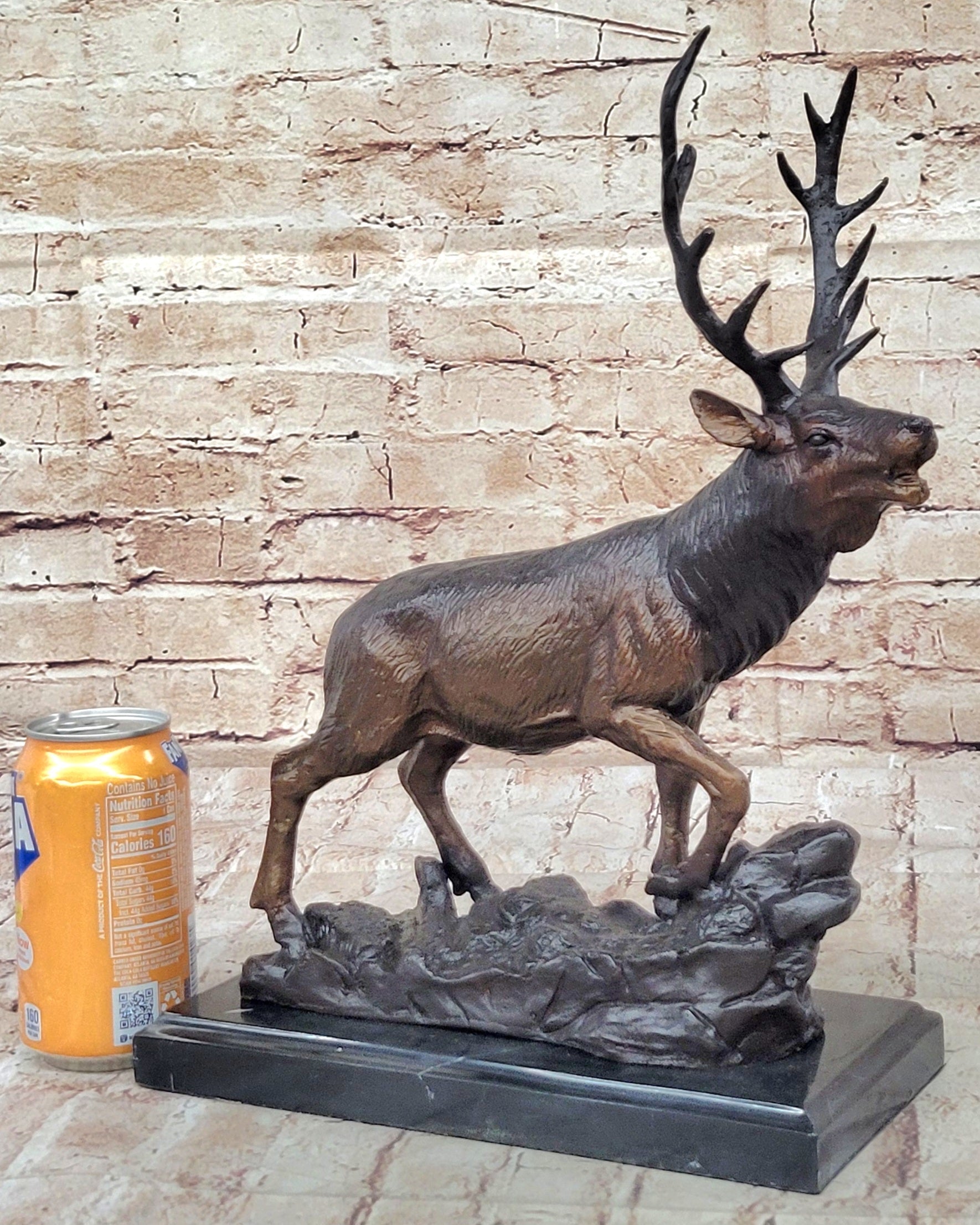 Bronze bull elk sculpture - Your Western Decor