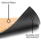 Close-up of a doormat with natural fibers and durable surface, labeled on a white background - Your Western Decor