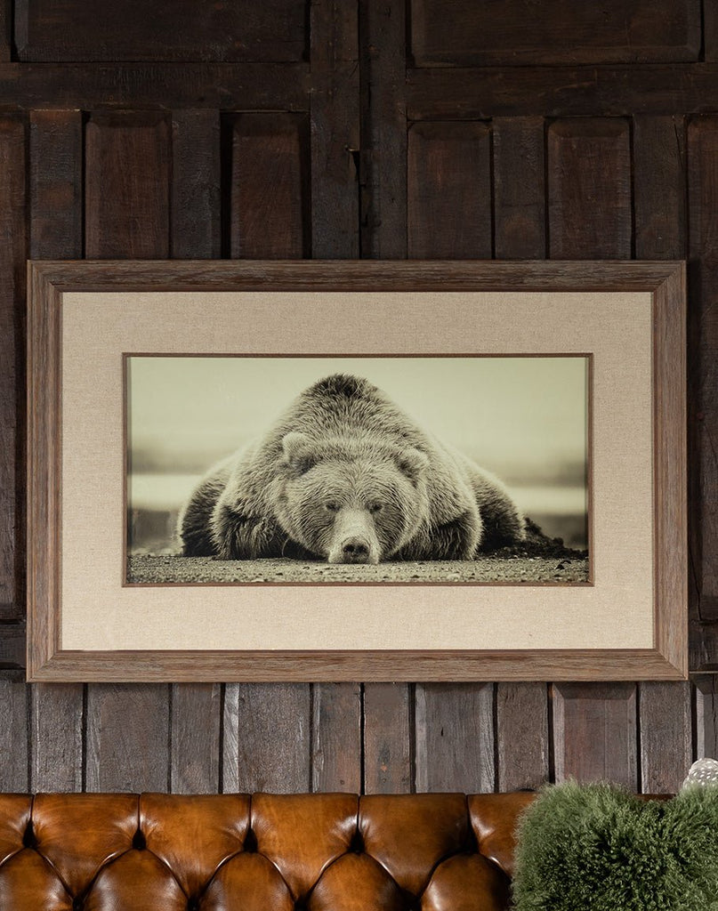 Sleeping Bears Lie Framed Wall Art - Your Western Decor