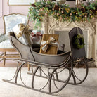 Large Iron Vintage Santa Display Sleigh - Your Western Decor