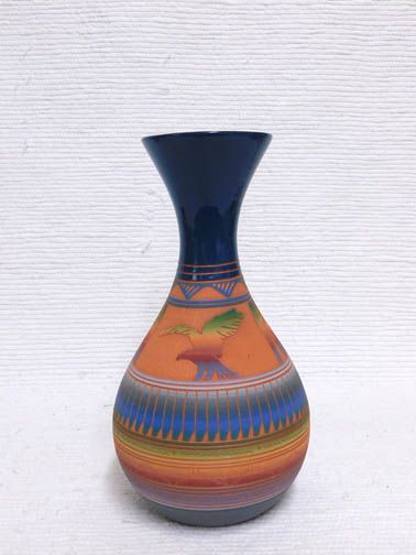 Slim  Neck Navajo Eagle Vase - Your Western Decor