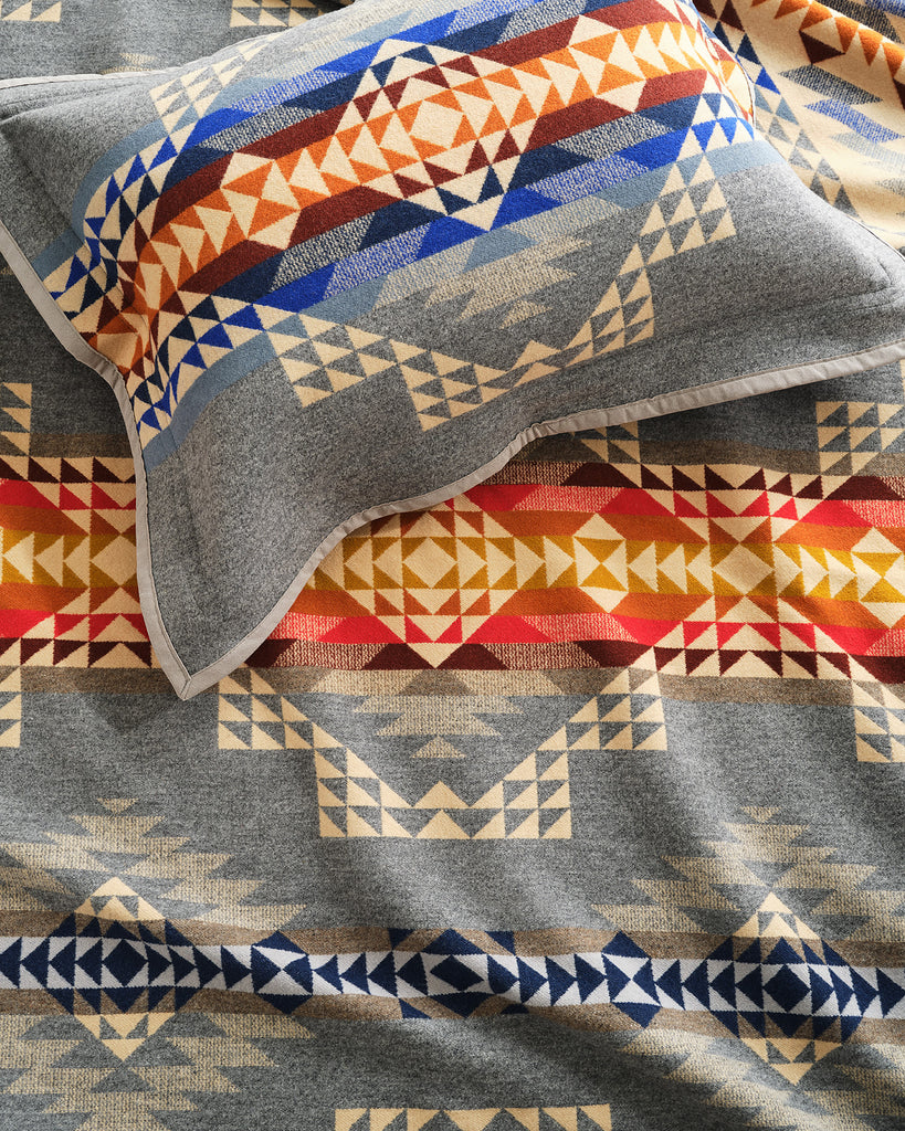 Pendleton Smith Rock Blanket and Pillow Sham made in Pendletons Woolen Mills USA - Your Western Decor