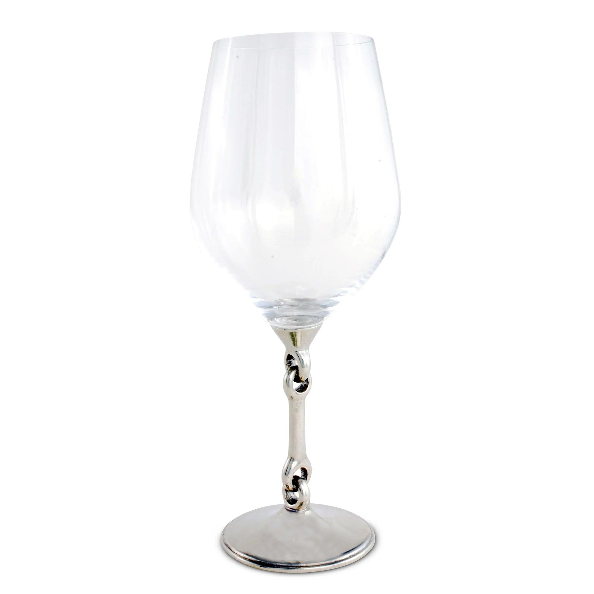 Snaffle bit stemmed wine glass - Your Western Decor