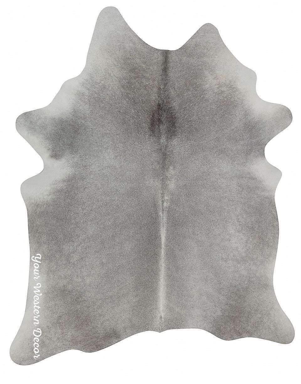 Steel Grey Brazilian Cowhide Rug - Your Western Decor