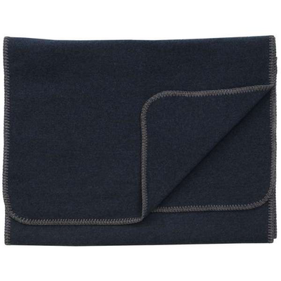 Solid midnight blue fabric bed scarf - Your Western Decor