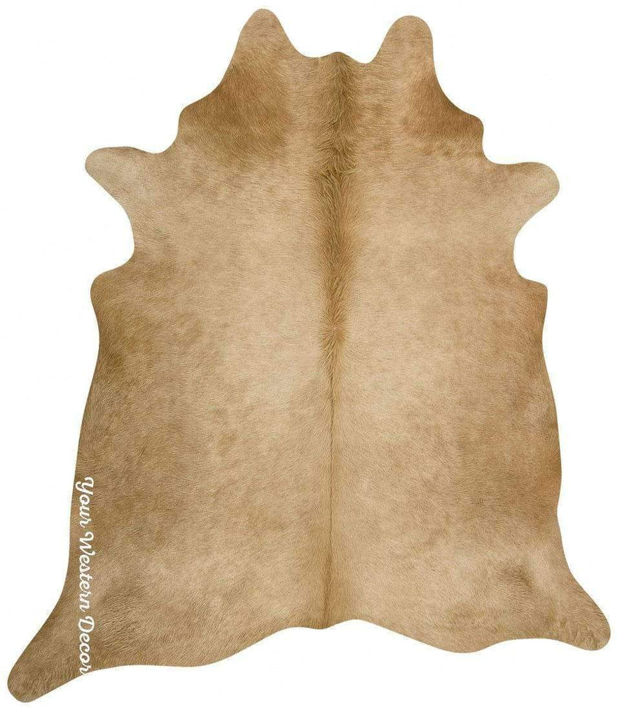 Solid Palomino Beige Cowhide - Your Western Decor