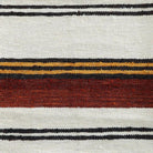 Handwoven Solola wool detail with off white, red, black and yellow - Your Western Decor