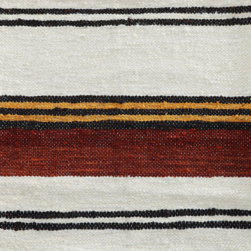 Handwoven Solola wool detail with off white, red, black and yellow - Your Western Decor