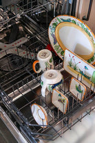 Dishwasher safe American made Sonoran Desert Hand-Painted Dinnerware 