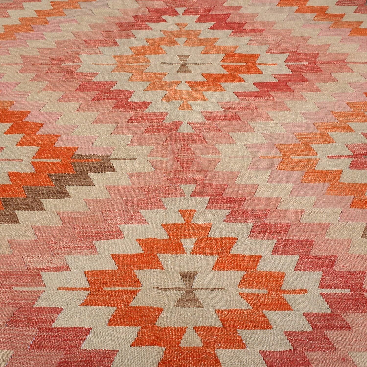 Southwest Sunset Kilim Rug 6x9 hand woven in Turkey - Your Western Decor