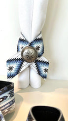 Handmade Southwestern design leather napkin rings - Made by Your Western Decor, Pilot Rock, Oregon