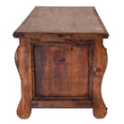 Spanish Olite rustic wood desk side