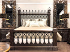 Spanish Colonial Mohena Bed in wood and forged iron - Your Western Decor