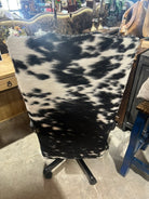 speckled cowhide desk chair luxury western office furniture