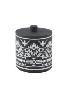 Pendleton Spider Rock Bat Canister in charcoal and white - Your Western Decor