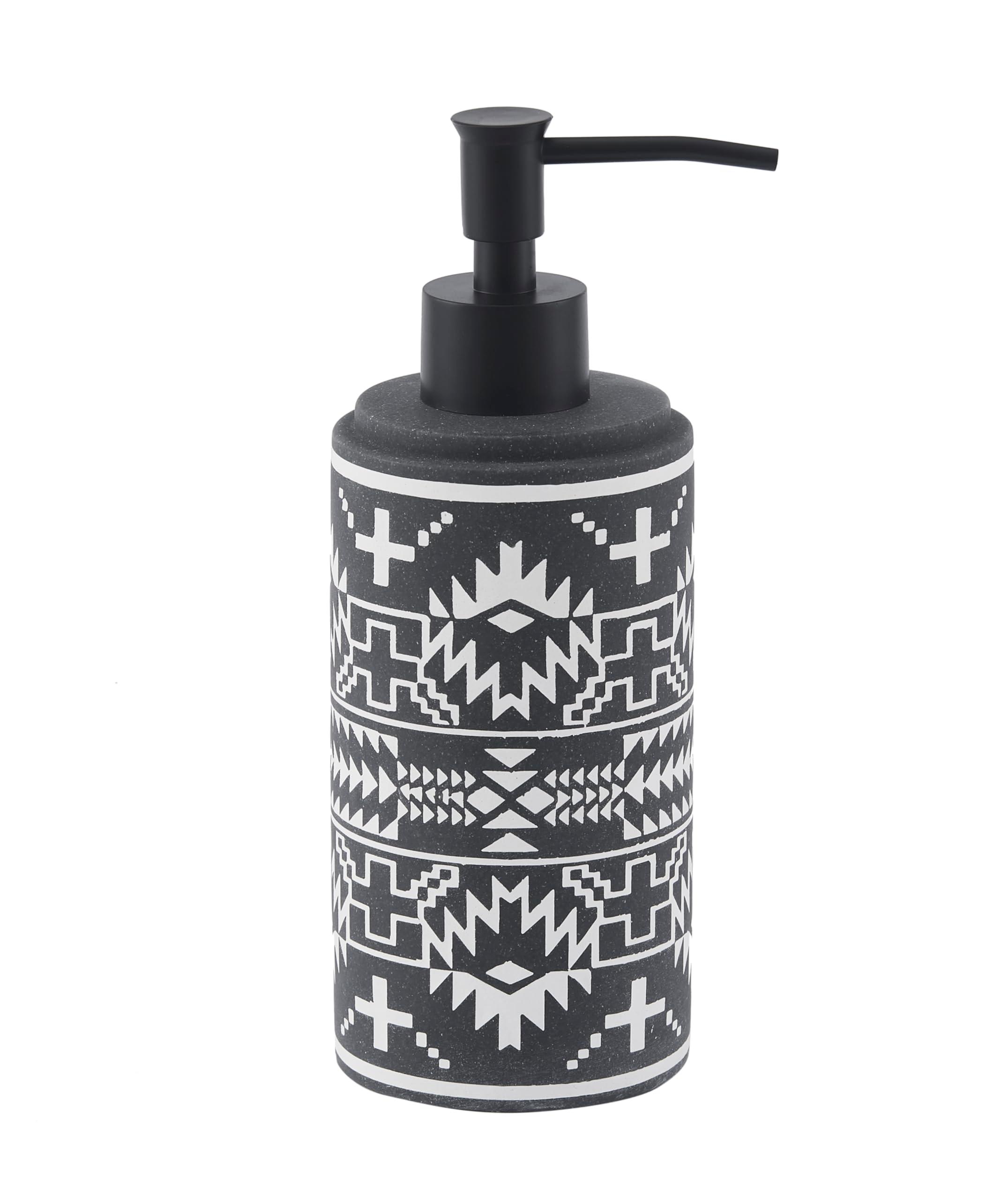 Pendleton Spider Rock Soap/Lotion pump in charcoal and white - Your Western Decor