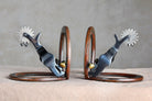 Spur and horseshoe iron bookends - Your Western Decor