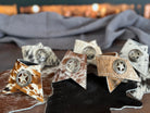 Handmade assorted 6-pc cowhide western napkin rings with conchos - Your Western Decor