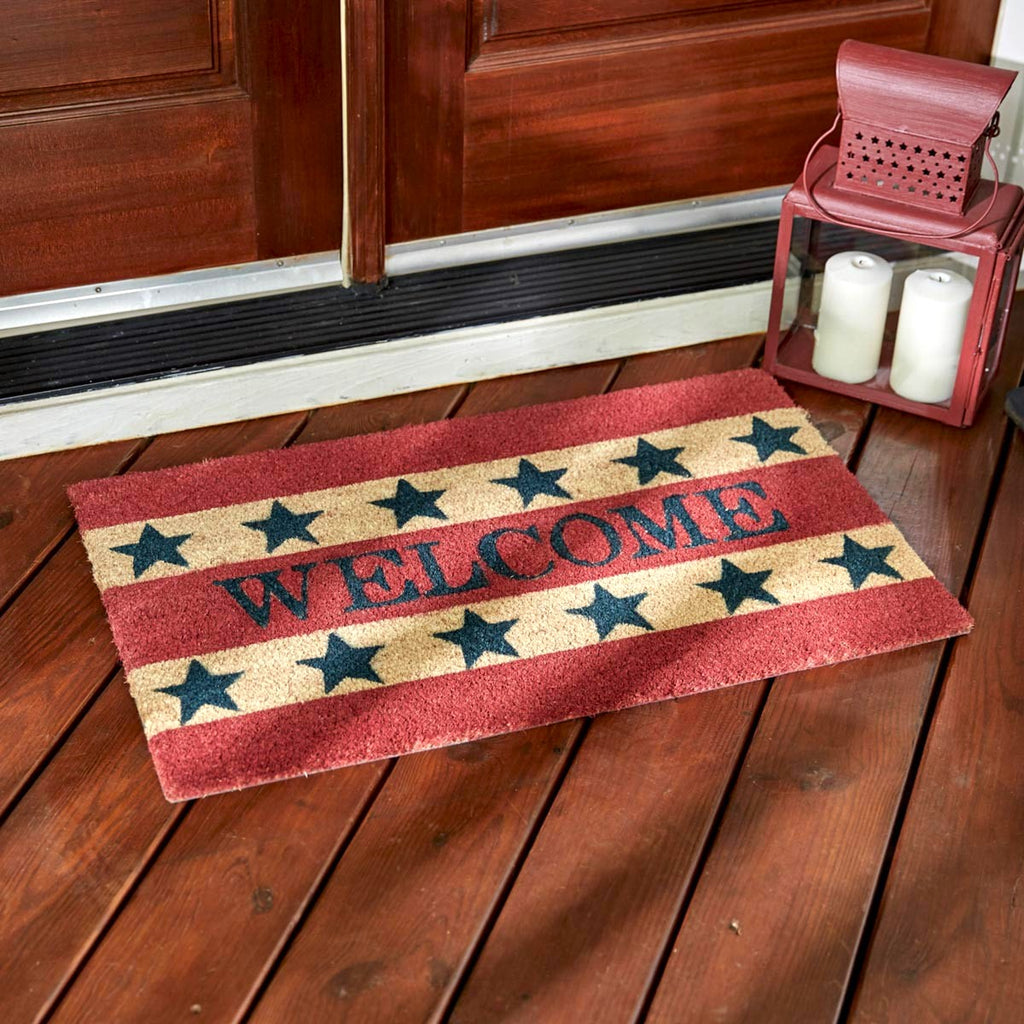 Star Spangled Doormat - July 4th Outdoor Rug - Your Western Decor