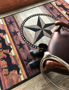 Star Stampede Western Area Rug 4x5 - Made in the USA - Your Western Decor