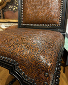 Stillwater Tooled Leather Bar Chair - Your Western Decor