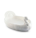 Turkey sculpted stoneware tray in white - Your Western Decor