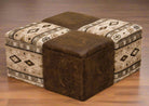 Custom made cube storage ottomans made in the USA - Your Western Decor