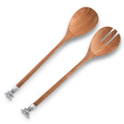 Elk Head Wood Salad Servers - Your Western Decor