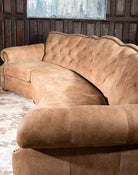 American made Suela Conversational Tufted Leather Sofa - Your Western Decor