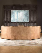 American made Suela Conversational Tufted Leather Sofa - Your Western Decor