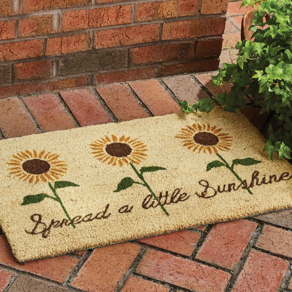 Sunflowers & Sunshine Doormat - Outdoor Accent Rugs - Your Western Decor