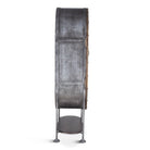 Tall Oval Industrial Bar Cabinet - Your Western Decor